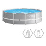 Каркасный бассейн INTEX Prism Frame 26716, Ø366×99 см — фильтр-насос и лестница
